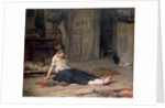 Girl by the Fireside, 1867 by Frank Holl