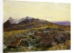 Cuillin Ridge, Skye from Sligechan, 19th century by John William Inchbold