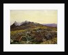 Cuillin Ridge, Skye from Sligechan, 19th century by John William Inchbold