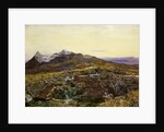 Cuillin Ridge, Skye from Sligechan, 19th century by John William Inchbold