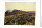 Cuillin Ridge, Skye from Sligechan, 19th century by John William Inchbold