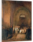 Turner's Burial in the Crypt of St. Paul's Cathedral, London, 19th century by George Jones