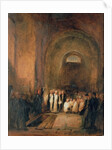 Turner's Burial in the Crypt of St. Paul's Cathedral, London, 19th century by George Jones