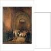 Turner's Burial in the Crypt of St. Paul's Cathedral, London, 19th century by George Jones