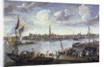 Antwerp from the Further Bank of the Scheldt, 17th century by Hendrik van Minderhout