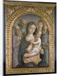 The Virgin and Child with SS. Jerome, Bernardino of Siena, Catherine of Alexandria and Francis, 15th century by Pietro di Francesco degli Orioli
