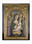 The Virgin and Child with SS. Jerome, Bernardino of Siena, Catherine of Alexandria and Francis, 15th century by Pietro di Francesco degli Orioli