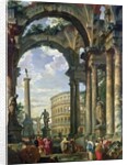 Roman Capriccio, 18th century by Giovanni Paolo Pannini or Panini