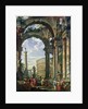 Roman Capriccio, 18th century by Giovanni Paolo Pannini or Panini