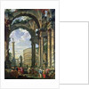 Roman Capriccio, 18th century by Giovanni Paolo Pannini or Panini
