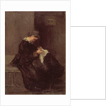 Madame Pissarro Sewing, 19th century by Camille Pissarro