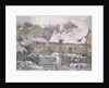 A Farm at Montfoucault: Effect of Snow, 1876 by Camille Pissarro