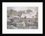 A Farm at Montfoucault: Effect of Snow, 1876 by Camille Pissarro