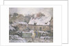 A Farm at Montfoucault: Effect of Snow, 1876 by Camille Pissarro
