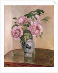 A Vase of Peonies, 1875 by Camille Pissarro