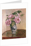 A Vase of Peonies, 1875 by Camille Pissarro