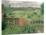 View Through a Window, Eragny, 1888 by Camille Pissarro