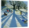 Winter Tree, Snow Sledgers, Calke Abbey, Derby by Andrew Macara