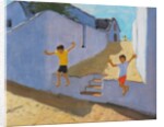 Jumping off a wall, Mykonos, 2015 by Andrew Macara