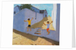 Jumping off a wall, Mykonos, 2015 by Andrew Macara