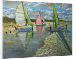Three Sailboats, Bray Dunes, France by Andrew Macara