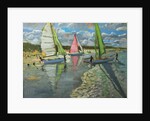 Three Sailboats, Bray Dunes, France by Andrew Macara