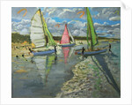 Three Sailboats, Bray Dunes, France by Andrew Macara