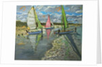 Three Sailboats, Bray Dunes, France by Andrew Macara