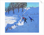 Playing in the snow Youlgrave, Derbyshire, 2016 by Andrew Macara