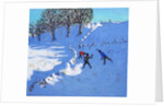 Playing in the snow Youlgrave, Derbyshire, 2016 by Andrew Macara