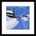 Three tobogganers, La Clusaz, France, 2017 by Andrew Macara