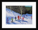 Children's ski lesson, Courchevel to La Tania, 2019 by Andrew Macara