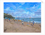 Beach cricket, Abersoch, 2013 by Andrew Macara