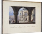 Church and Piazza San Marc at Venice, pasted in to Thomas Moody's Journal of a tour through Switzerland and Italy, 1822 by Joseph Axe Sleap