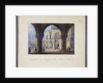 Church and Piazza San Marc at Venice, pasted in to Thomas Moody's Journal of a tour through Switzerland and Italy, 1822 by Joseph Axe Sleap