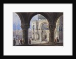 Church and Piazza San Marc at Venice by Joseph Axe Sleap