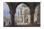 Church and Piazza San Marc at Venice by Joseph Axe Sleap