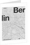 Berlin Minimal Map, 2019 by Florent Bodart