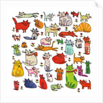 Thirty eight cats, 2018 by Sarah Battle