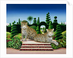 Jaguars in a Garden, 1986 by Anthony Southcombe