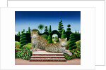 Jaguars in a Garden, 1986 by Anthony Southcombe