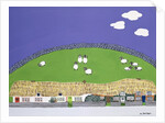 Sheep and clouds by Micaela Antohi