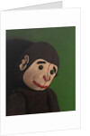 Monkey Portrait on Green, 2005 by Peter Jones