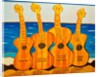 4 strung guitars on a beach, 2007 by Timothy Nathan Joel
