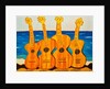 4 strung guitars on a beach, 2007 by Timothy Nathan Joel