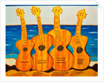 4 strung guitars on a beach, 2007 by Timothy Nathan Joel