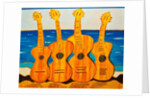 4 strung guitars on a beach, 2007 by Timothy Nathan Joel