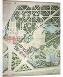 General plan of the parks of the two Trianon Palaces, Versailles, early 19th century by French School