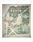 General plan of the parks of the two Trianon Palaces, Versailles, early 19th century by French School