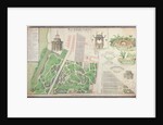 Plan of the English Landscape Garden of the Duke of Praslin in Neuilly-sur-Seine, 1788 by French School